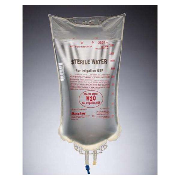 Water Irrigation Solution 2000mL Sterile Uromatic Plastic Bag Ea, 6 EA/CA