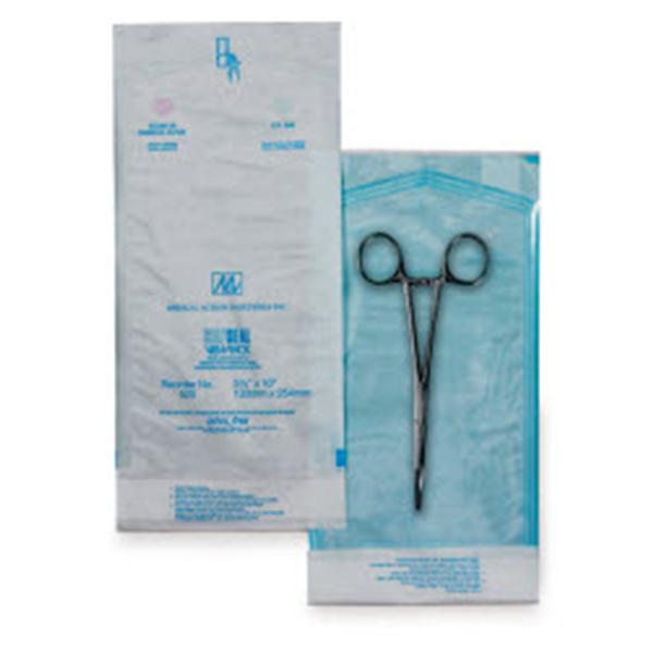 Pouch Sterilization Medical Action 16.625 in x 23.75 in White / Clear 250/Ca