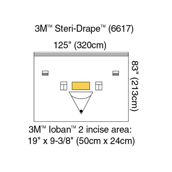 Drape Isolation Steri-Drape Ioban Plastic 4x5/Case