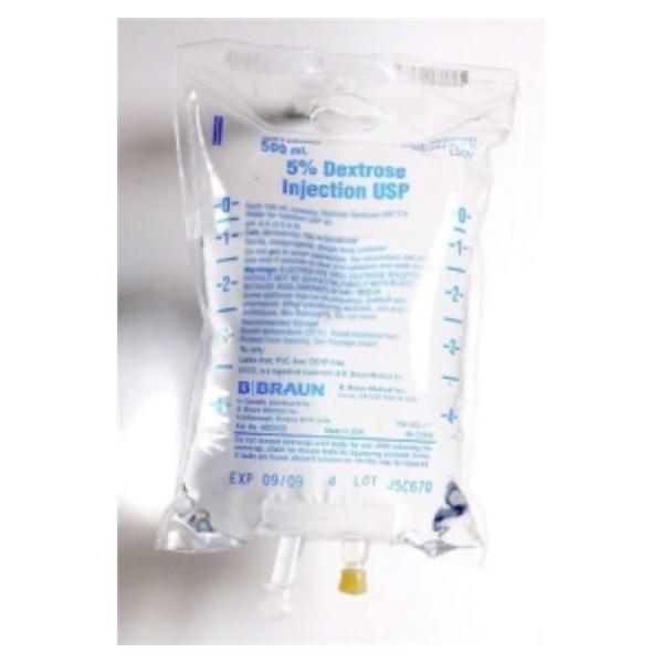 Dex 5/H2O IV Injection Solution 500mL Non-DEHP/Non-PVC Strl Plstc Inj Cntnr BG, 24 BG/CA
