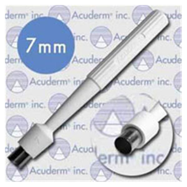 Biopsy Punch Dermal Acu-Punch 7mm Ribbed Hollow Handle SS Bld Disp Strl 50/BX