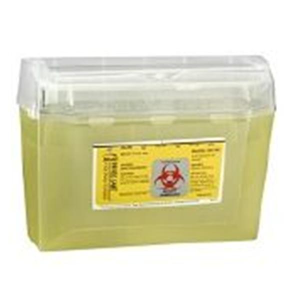 Container Sharps WallSafe 3qt Plastic Translucent Yellow 24/Case