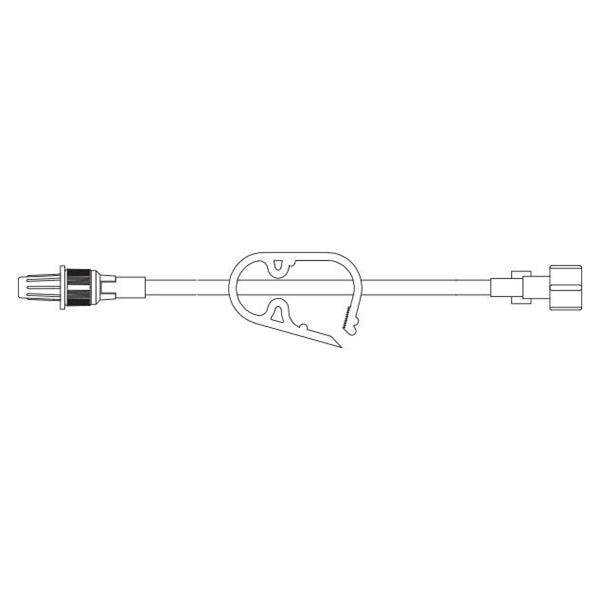 Set IV Catheter Extension Standard Bore With Pinch Clamp 50/Ca