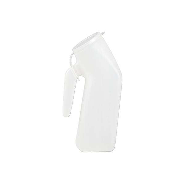Urinal Patient 1qt Translucent Heavy-Duty Plastic Male With Handle Ea, 50 EA/CA