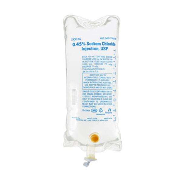 Sod Cl.45 Injection Solution 1000 PF/DEHP Strl Flx Bg Cntnr 12/Ca
