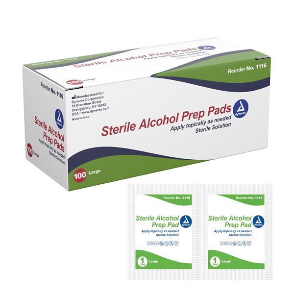 Pad Prep Isopropyl Alcohol 70% Large 1000/Ca