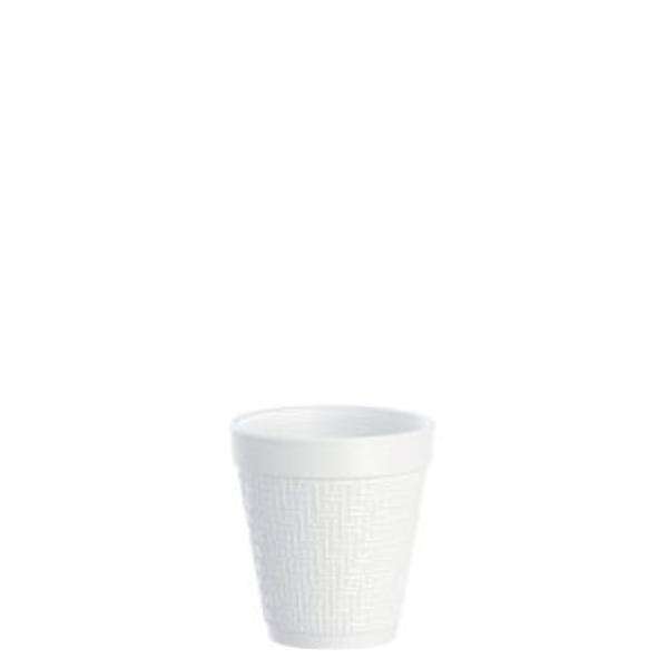 Cup Drinking Styrofoam 8 oz White Embossed 1000/Ca