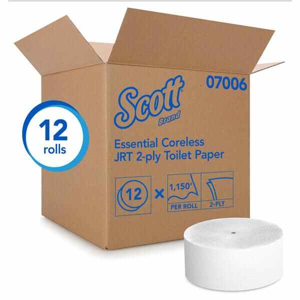 Toilet Tissue Scott JRT Jr. White 2 Ply 12/Ca