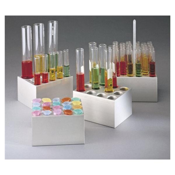 Heating block Rectangular Aluminum 12-13mm 22 Capacity f/ Dry Bath Incubators EA