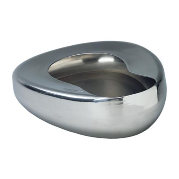 Bedpan Commode Silver Stainless Steel Ea