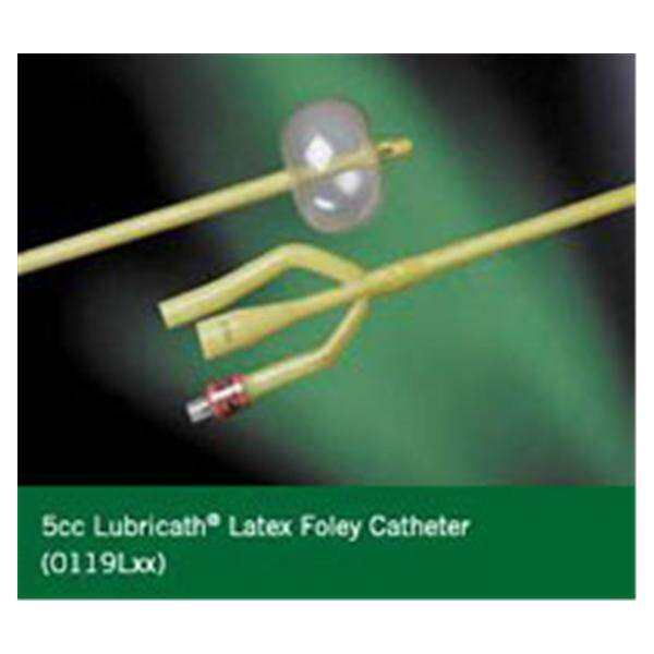 Catheter Foley Lubricath 22Fr 5cc Medium Whistle Tip 3-Way 12/Ca