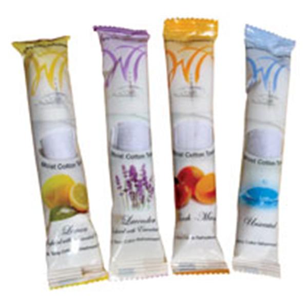 Towel Refreshment Cotton 9 in x 9 in White Lavender 500/Ca