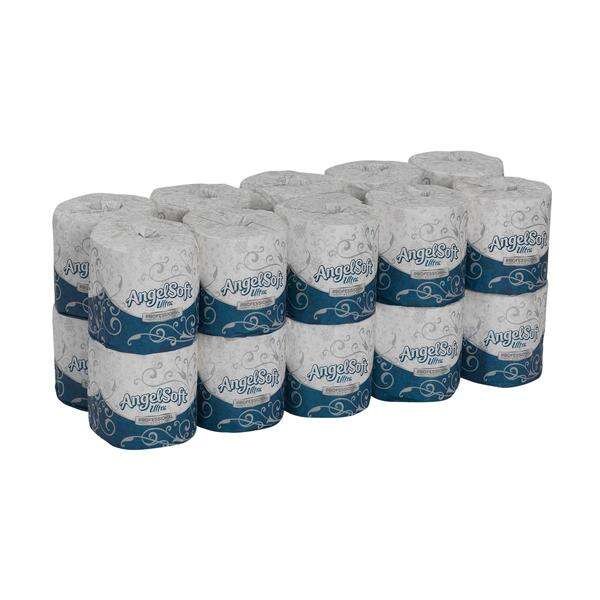 Bathroom Tissue Angel Soft Ultra White 400 Sheets / Roll 2 Ply 20/Ca