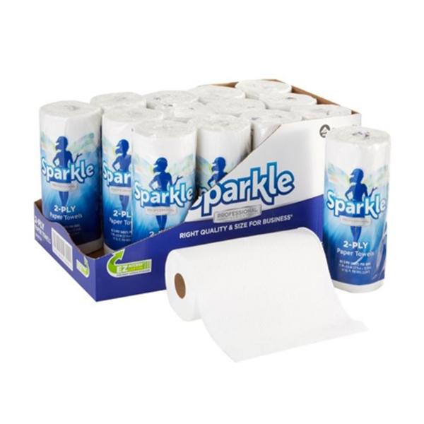 Towel Roll Sparkle Professional Series 2 Ply Paper 11 in x 8.8 in White 15/Ca