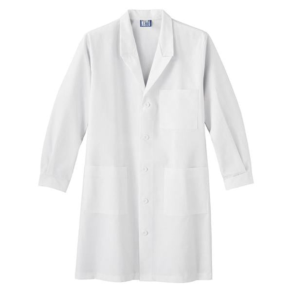 Lab Coat Dental 65% Polyester / 35% Cotton META Unisex White 2XL Sz 10 40\