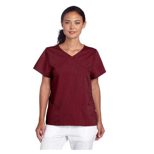 Shirt Scrub Urbane 9577 Sophie Crossover Womens X-Small Wine Each