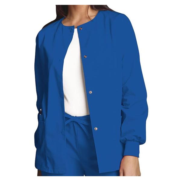 Jacket Warm-Up 65% Polyester / 35% Cotton Womens Royal Blue 5XL 3 Pockets Ea
