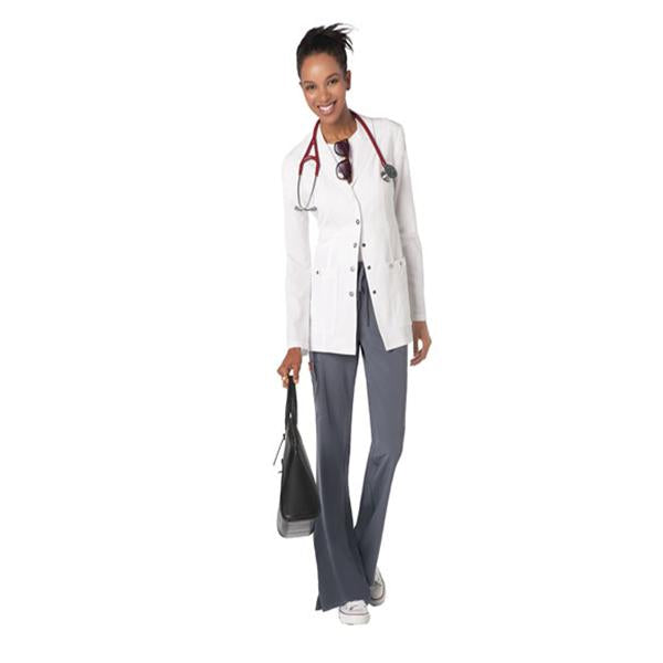 Lab Coat 75% Polyester / 21% Rayon / 4% Spandex Womens White X-Small Ea