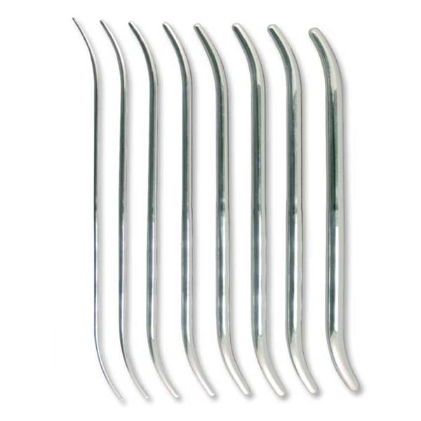 Dilator Uterine Pratt 29.5cm 4.3-14mm Set of Eight Double Ended Rsbl SS Ea