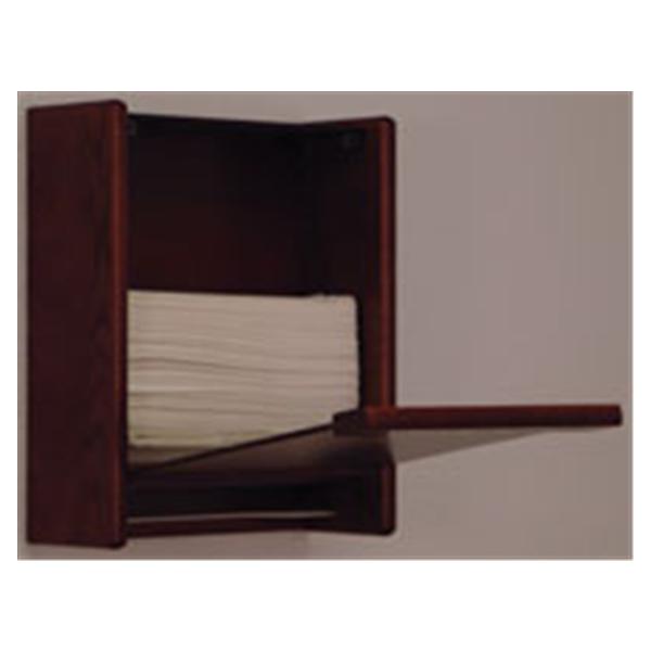 Towel Dispenser C-Fold / Multifold Wood Mahogany Ea