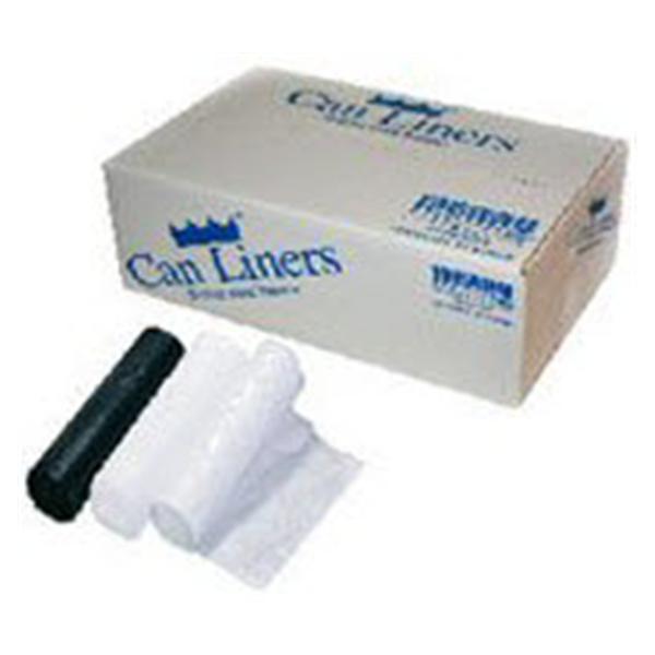 Bag Trash 12-16gal LDPE 0-3/10mm 50/Roll 20 Rolls 24x23