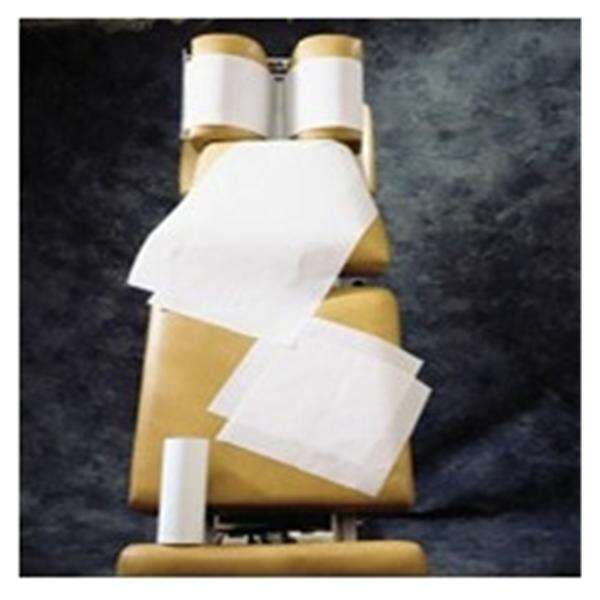 Cover Headrest 8.5 in x 125 Feet White Crepe 25/Ca