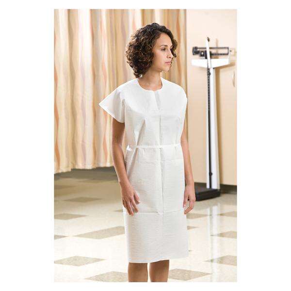 Gown Exam 30 in x 42 in White 3 Ply 50/Ca