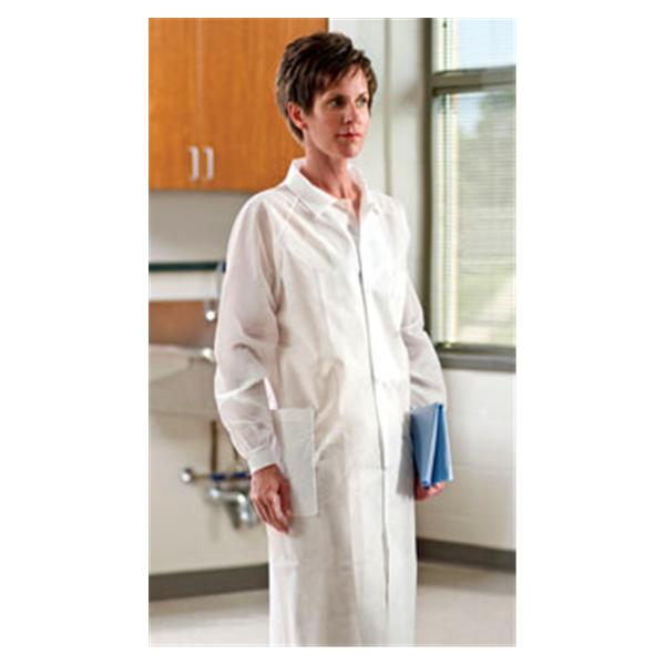 Lab Coat LabMates Large / X-Large White 10/Ca