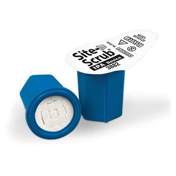 Device IPA Site-Scrub Female Luer Hubs Isopropyl Alcohol 70% Disposable 100/Bx, 5 BX/CA