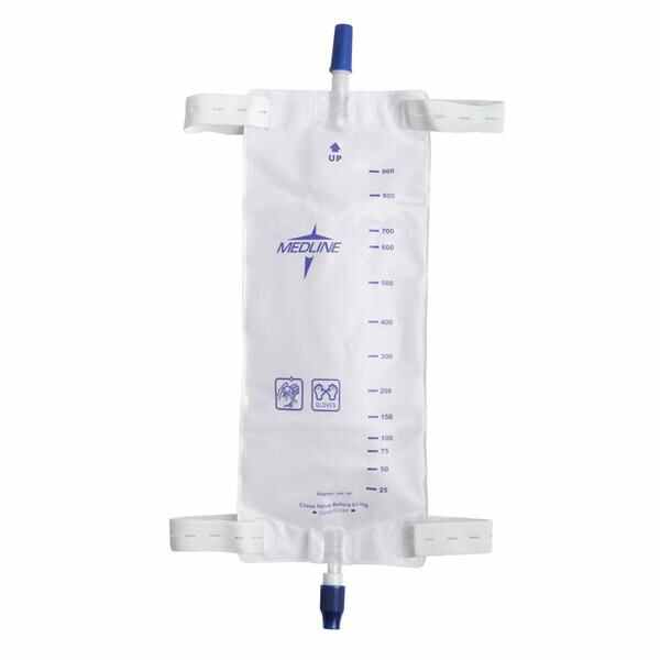 Medline Industries Bag Leg 1100mL Large Ea, 48 EA/CA