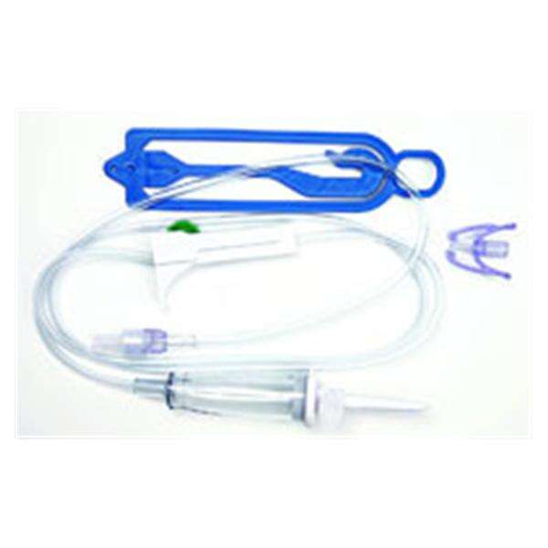 IV Administration Set SafeLine Ndls Inj St 49 15Drp Priming Volume 10mL 50/Case