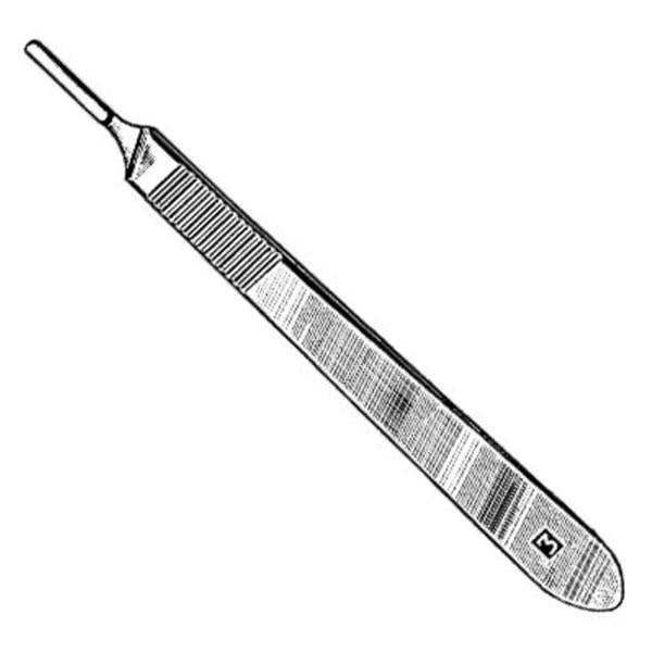 Handle Scalpel Blade #3L Stainless Steel Reusable Ea