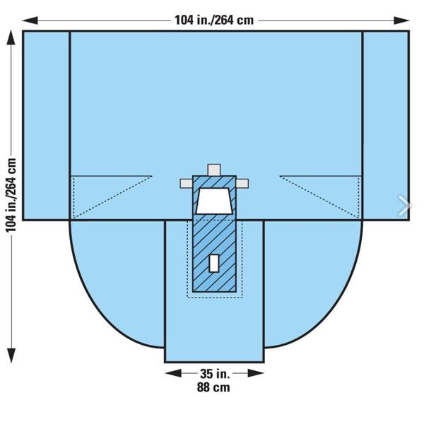 Pack Laparoscopy/Pelviscopy I With Drape/Ultra Surgical Gown LF Sterile 6/Case
