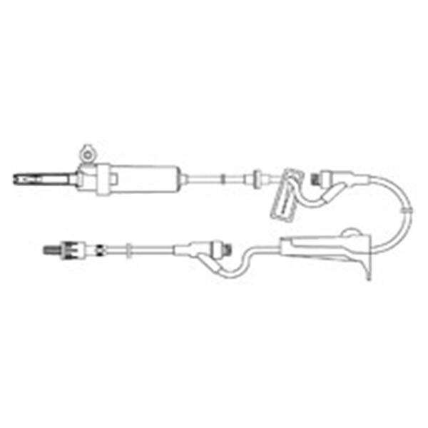 IV Administration Set Amsafe Ndls 2Y-Inj St 110 15Drp 21mL 50/Case