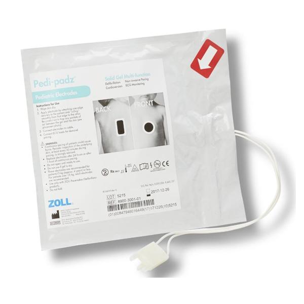 Electrode Resuscitation/Defib Pedi-Padz Solid Polymer Hydrogel 6prs/Ca