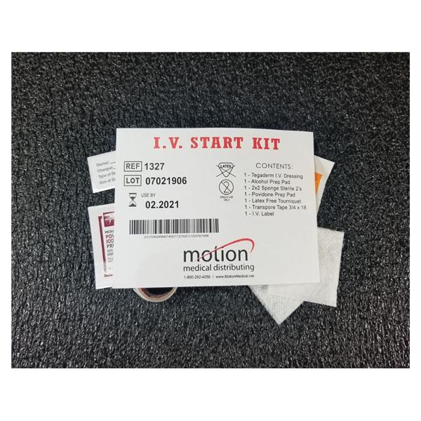 Kit IV Start Not Made With Natural Rubber Latex 100/Case