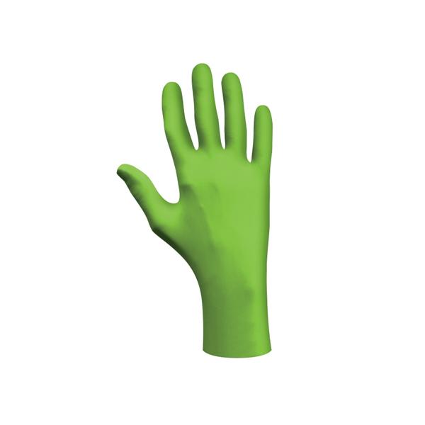 Gloves Exam N-Dex Powder-Free Nitrile Latex-Free Medium Fluorescent Green 20/Ca
