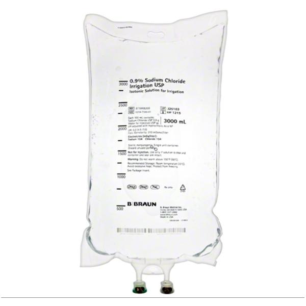 Sod Cl.9 Irrigation Solution Titan 3000mL Non-DEHP/Non-PVC Strl Bg Cntnr 4/Ca