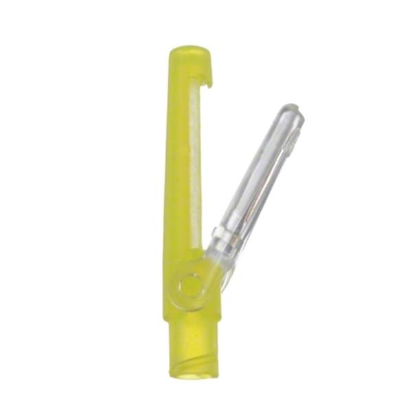 Connector IV Catheter Clamp Style Yellow 20-24g 50/Case