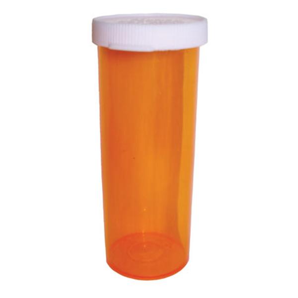 Vial Medicine Plastic 20 Dram Amber 300/Ca