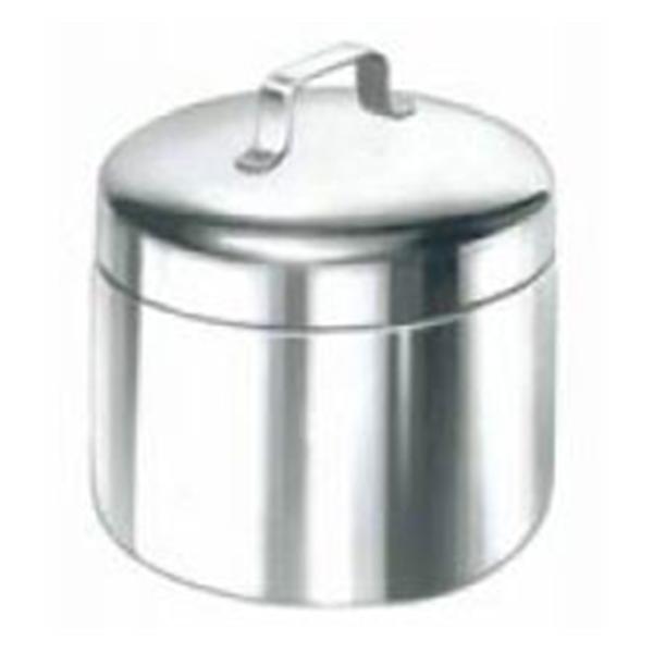 Jar Ointment Silver Stainless Steel Lid Ea