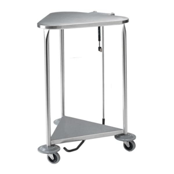 Hamper Linen Stainless Steel Triangular 35x78-5/8