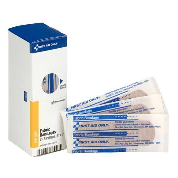 Bandage Adhesive Strip Fabric First Aid Only 1x3