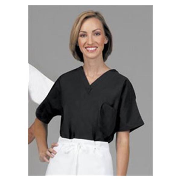 Shirt Scrub Fashion Poplin Unisex X-Large Black Ea
