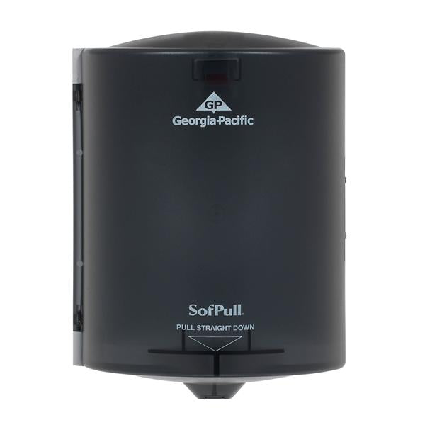 Towel Dispenser SofPull Plastic Translucent Smoke With 1-At-Tm Dspnsng 1/Ca