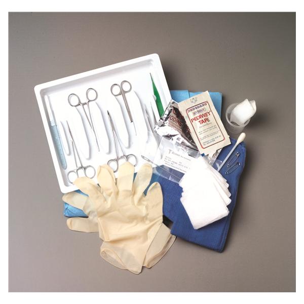 Tray Circumcision With Gloves/Gauze/Scissors/Adson Dressing Forceps 20/ca