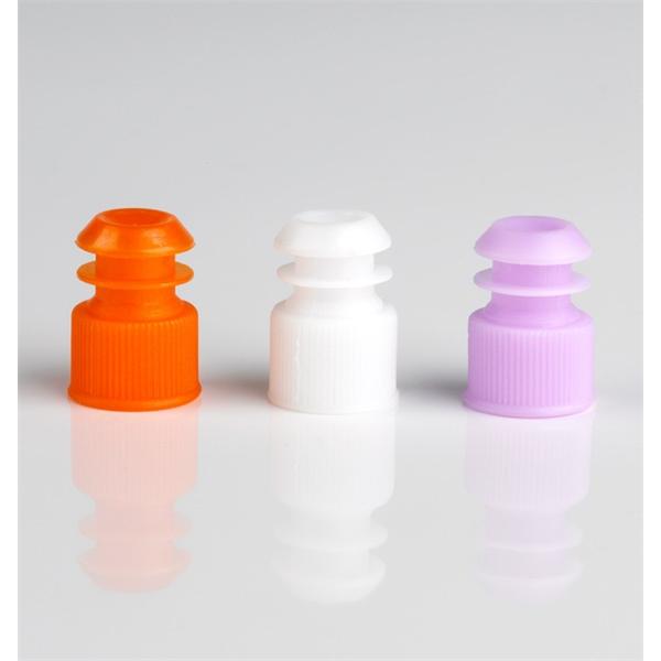 Cap Flange Plug Polyethylene 13mm Clear Disposable Non-Sterile 1000/Bg