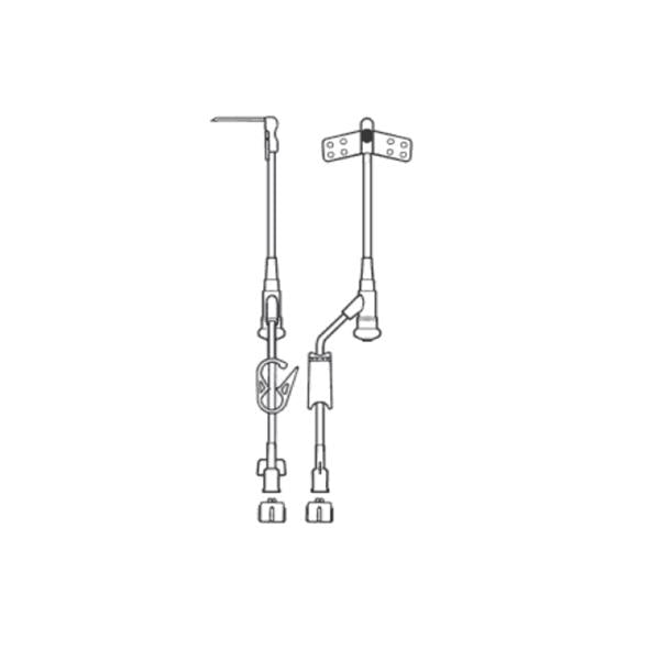 Administration Set NCrng 90Deg Hbr 20gx.75 Yinj 9