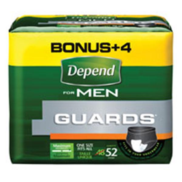 Guard Depends Adult Male One Size Fits All 5.5x12