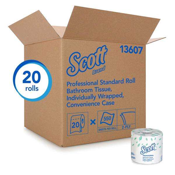 Bathroom Tissue Scott White 550 Sheets / Roll 2 Ply 20Rl/Ca